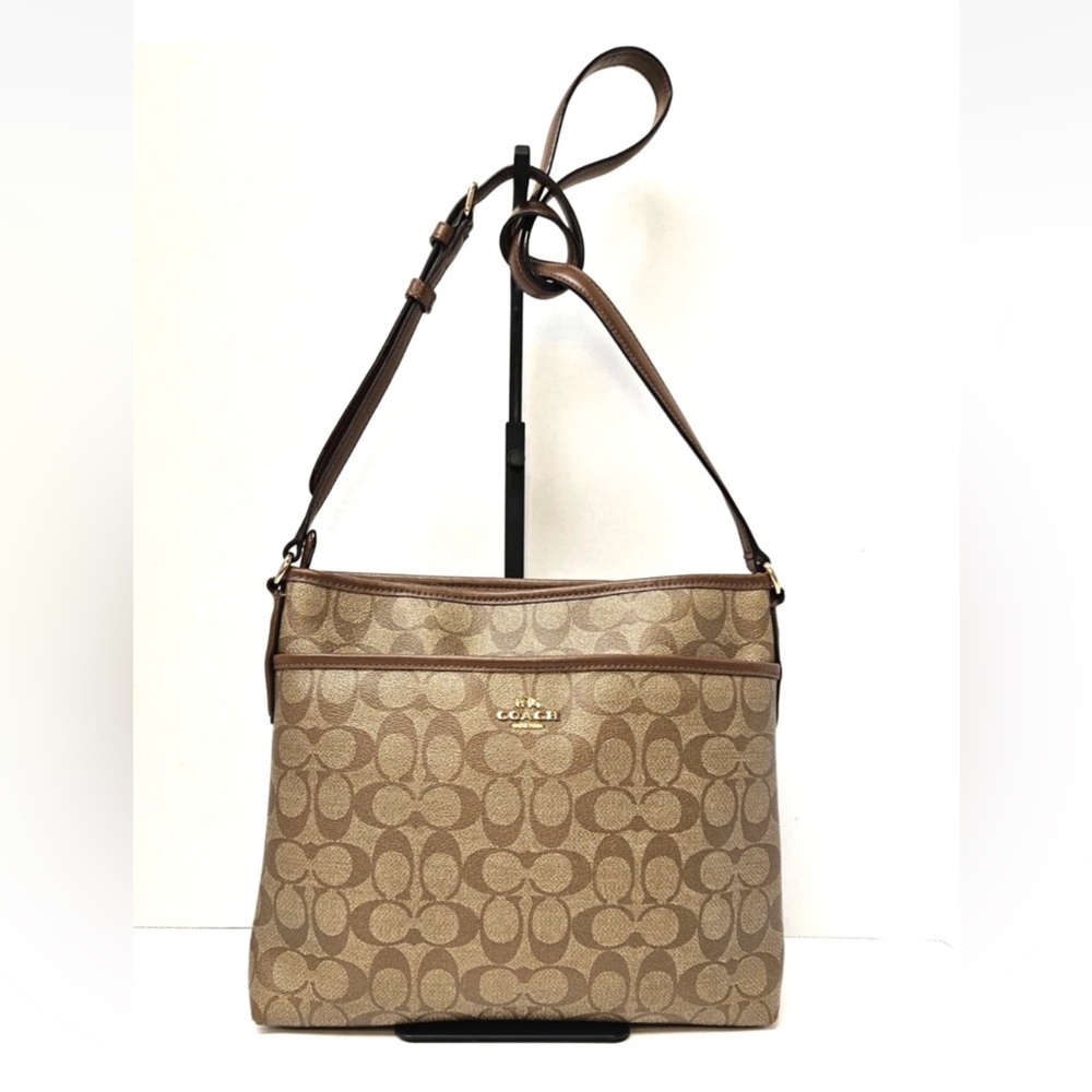 Coach Brown Signature Crossbody Bag